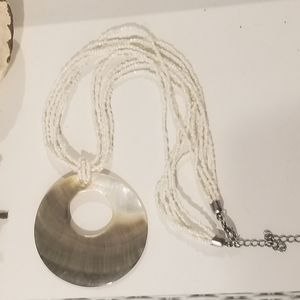 Seashell beaded necklace